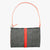 Gallia-S Clutch Wool Herringbone and Leather
