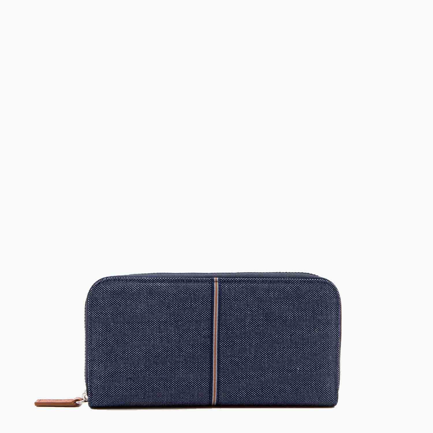 Mia Wallet Denim and Leather