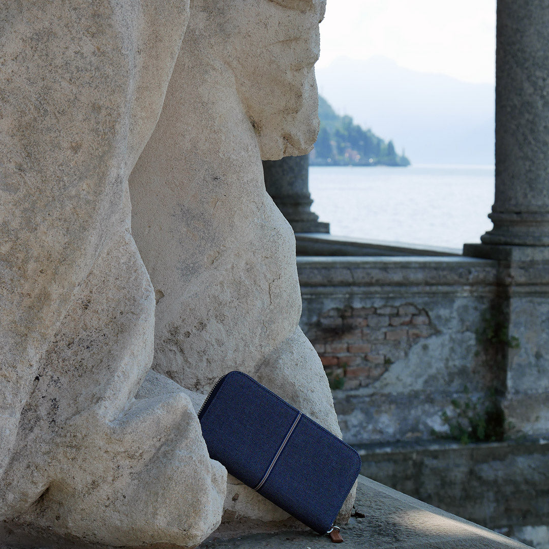 Mia Wallet Denim and Leather